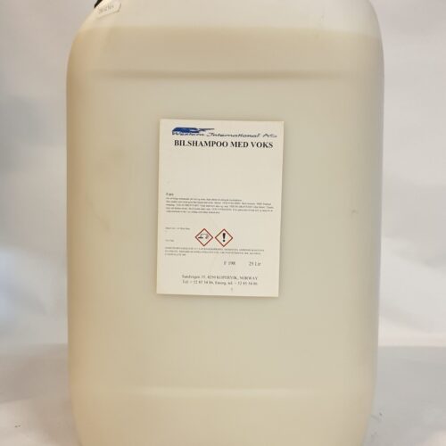 bilshampo med voks, voks, bilshampo, west-int